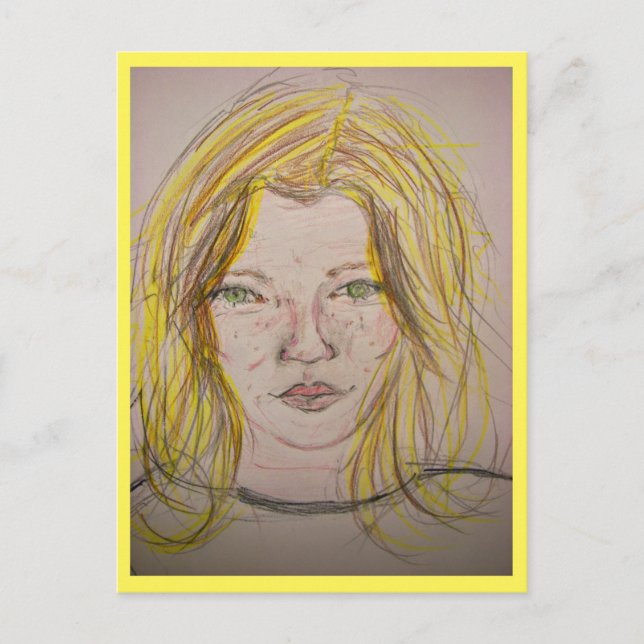 Postal Chica de modelo (Anverso)