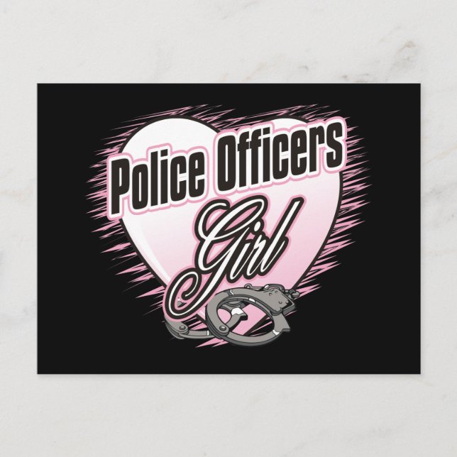 Postal Chica de oficiales de policía (Anverso)