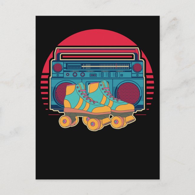 Postal Chica de patinaje sobre patinaje sobre patinaje so (Anverso)