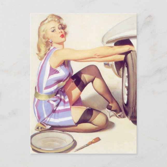 Postal Chica De Pin Arriba De Pintage Handy (Anverso)
