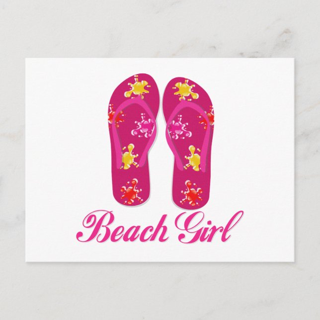 Postal Chica de playa (Anverso)