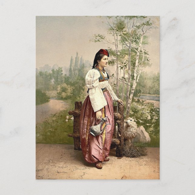 Postal Chica de Sarajevo, Bosnia, Austro-Hungría clásico  (Anverso)