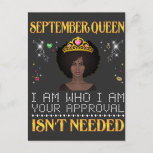 Postal chica de septiembre soy quien soy tu aprobación no