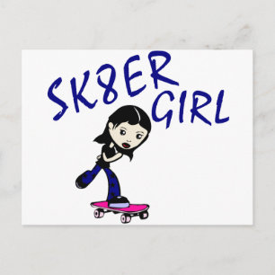 Postal chica de sk8er