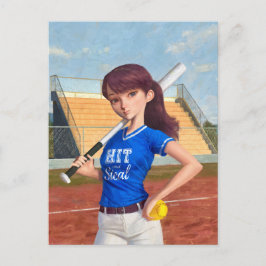 Postal Chica de Softball