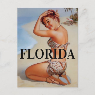 Postal Chica DE SUBIDA DE NIVEL DE NIVEL DE VINTAJE DE Fl