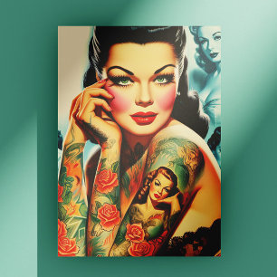 Postal Chica de Tatuajes Clásicos