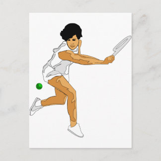 Postal Chica de tenis