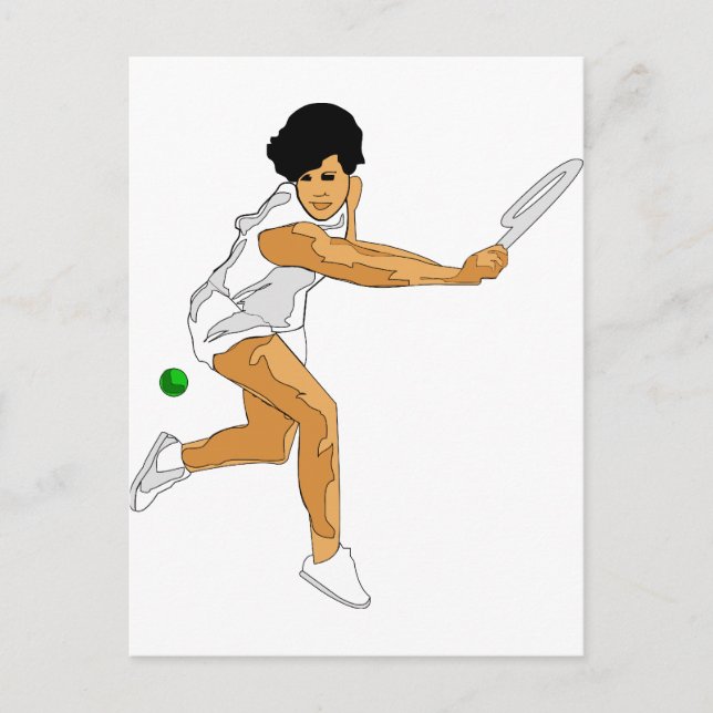 Postal Chica de tenis (Anverso)