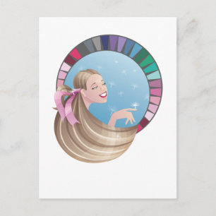 Postal Chica de tipo de verano con paleta