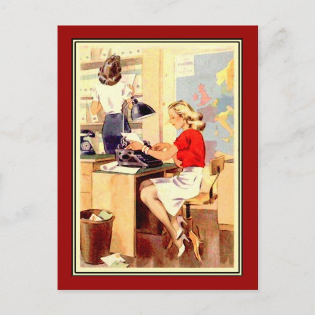 Postal Chica de trabajo (Anverso)