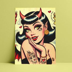 Postal Chica del diablo