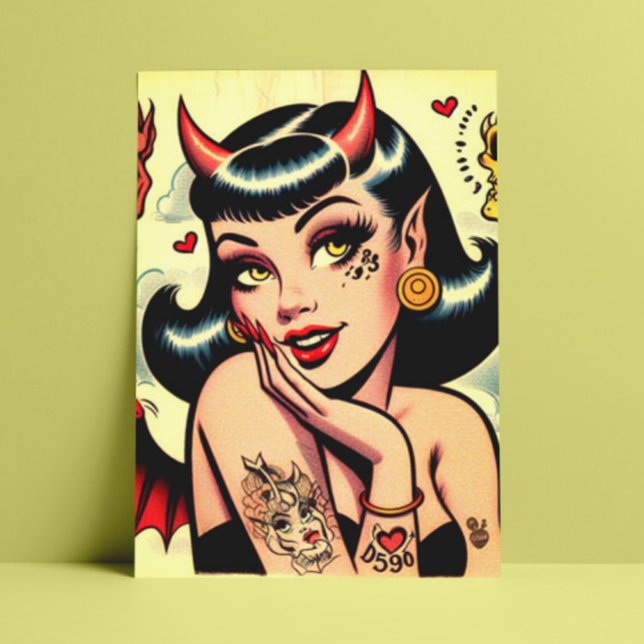Postal Chica del diablo (Subido por el creador)