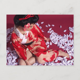 Postal Chica del mundo flotante