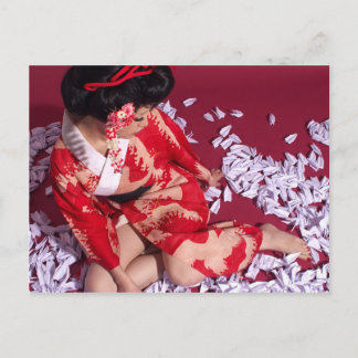 Postal Chica del mundo flotante