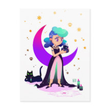 Chica del pelo azul y pato gótico