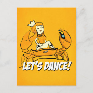 Postal Chica del reggae del cangrejo de reina