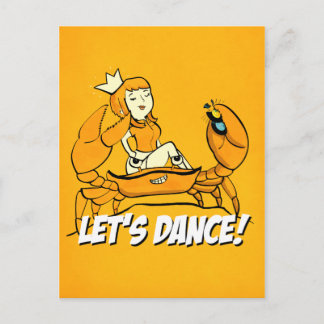 Postal Chica del reggae del cangrejo de reina