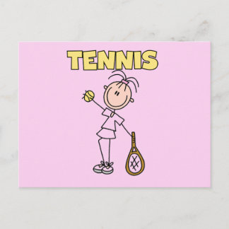 Postal CHICA del TENIS camisetas y regalos
