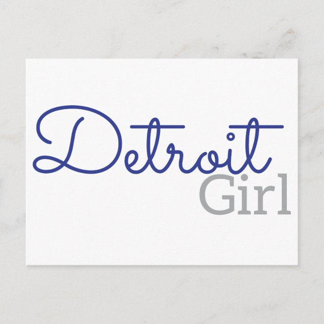 Postal Chica Detroit (Anverso)