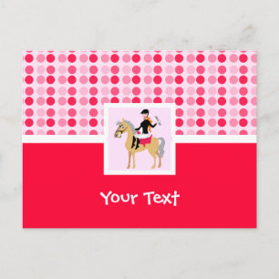 Postal Chica ecuestre.
