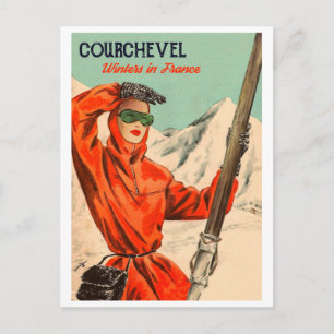 Postal Chica elegante de Courchevel