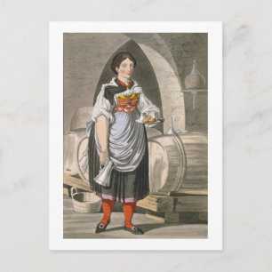 Postal Chica en servicio en una posada cerca de Innsbruck