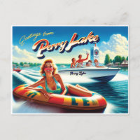 chica en Tubo y Speedboat de los años 80