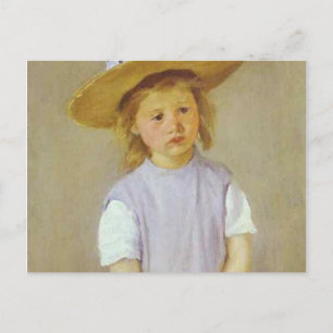 Postal Chica en una Gorra de paja, Mary Cassatt