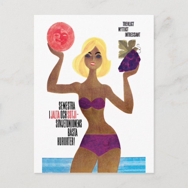 Postal Chica en Yalta y Sochi (Anverso)