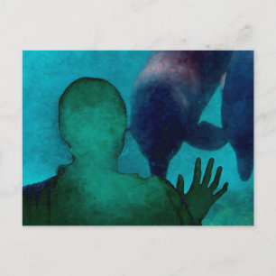 Postal Chica entrega a los delfines de nuevo gruñidos