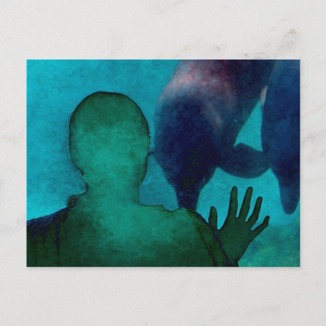 Postal Chica entrega a los delfines de nuevo gruñidos (Anverso)