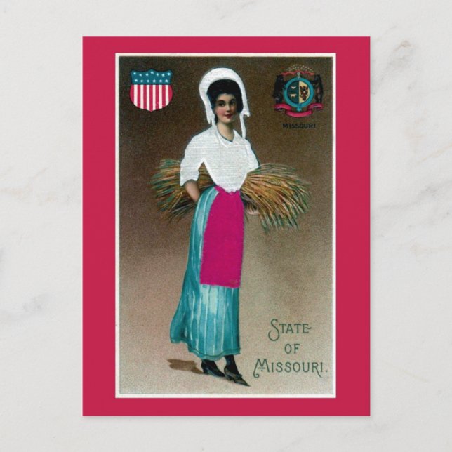 Postal Chica Estatal de la Antigua República de Misuri (Anverso)