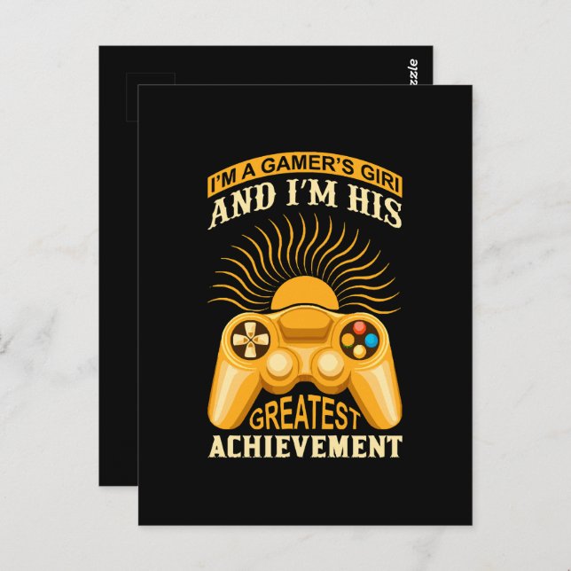 Postal Chica Gamer (Anverso / Reverso)