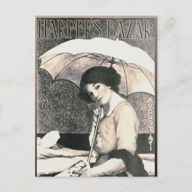 Postal Chica Gibson con portada de la revista Umbrella 19 (Anverso)