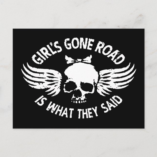 Postal Chica Gone Road (Anverso)