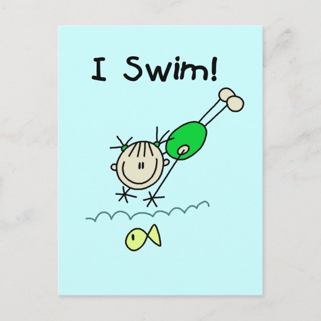 Postal Chica I Bañar camisetas y regalos (Anverso)