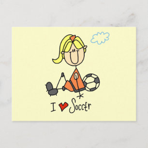 Postal Chica I Love Soccer T-shirts and Gifts