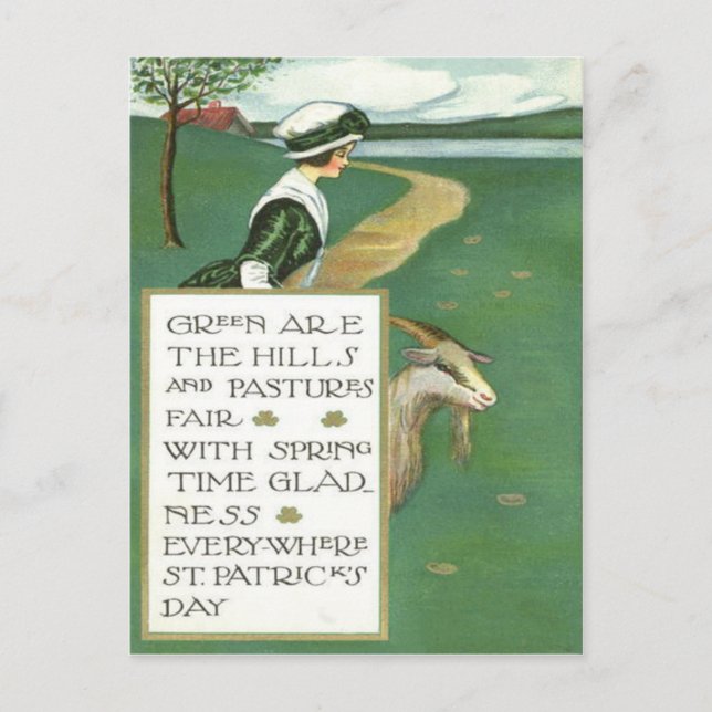 Postal Chica irlandés Goat Pasture (Anverso)