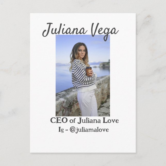 Postal CHICA jefe jefe de empresa director ejecutivo mane (Anverso)