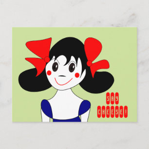 Postal Chica Linda Di 'Queso' Diseño de Foto Personalizad