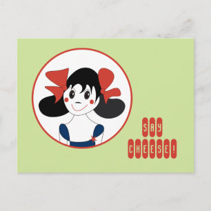 Postal Chica Linda Di 'Queso' Diseño de Foto Personalizad