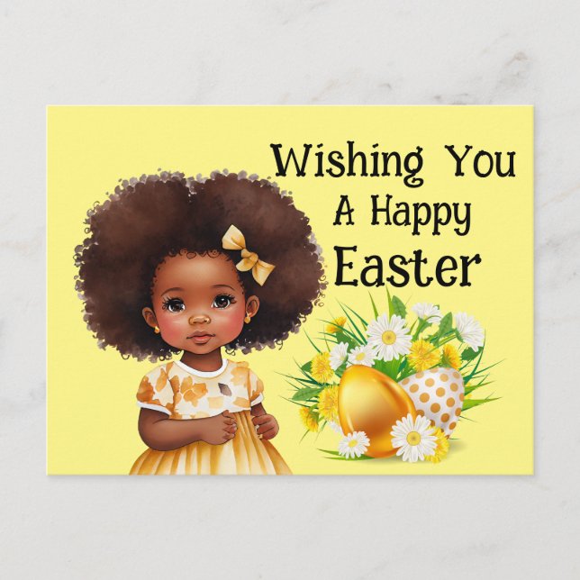 Postal Chica Linda Pascua  (Anverso)