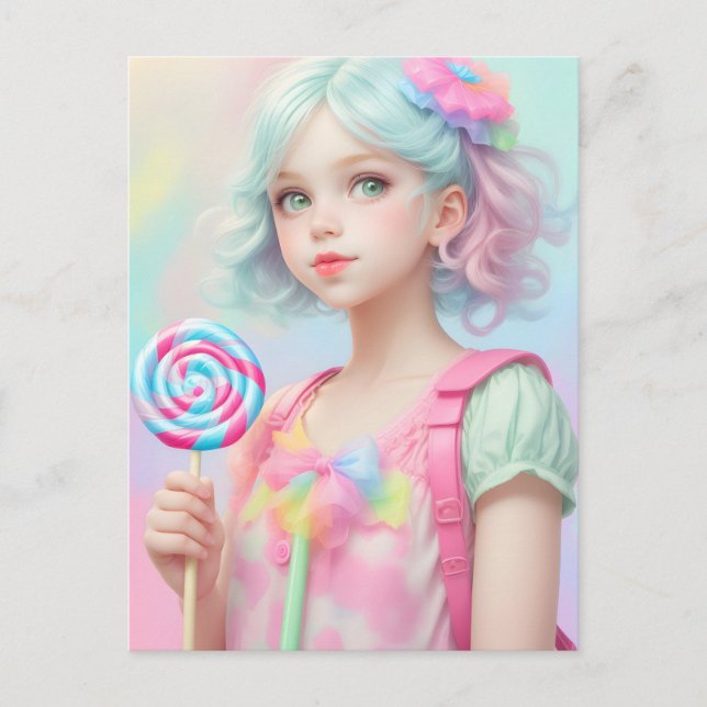 Postal Chica Lollipop (Anverso)