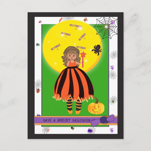 Postal Chica mágico (Anverso)