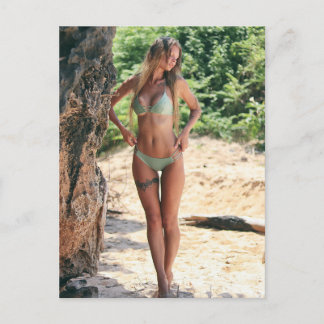 Postal Chica natural bikini