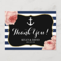 Chica Nautical Anchor Vintage Floral Gracias