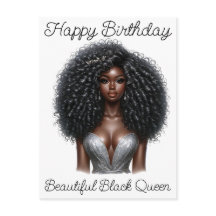 Chica negra cumpleaños mágico Sista Melanin mujer