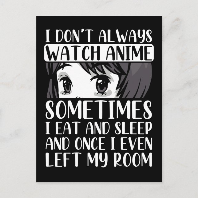 Postal Chica Otaku Anime Comic Japonés Manga Fan (Anverso)