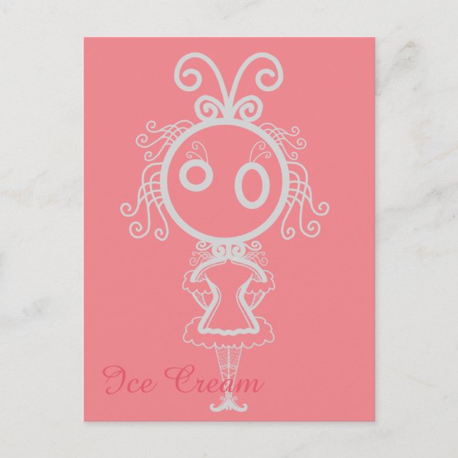 Postal Chica Personalizado de Cute Kawaii (Anverso)